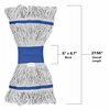 Alpine Industries 5in Head and Tail Bands Loop End 32oz Cotton Mop Head, Blue ALP301-03-5B
